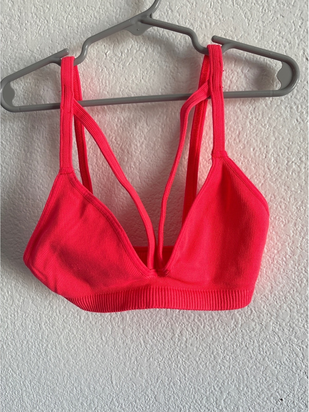 Free People Intimately Pink Ribbed Bralette Size XS